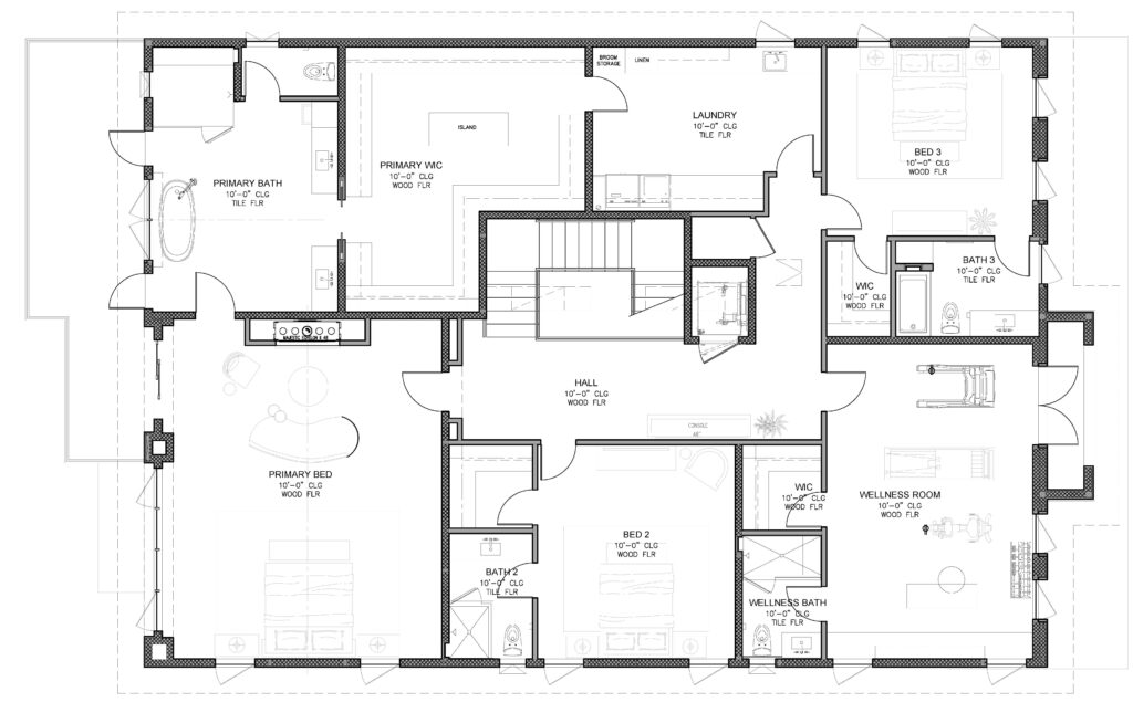 Upper Floor Plan for 52 Ritz