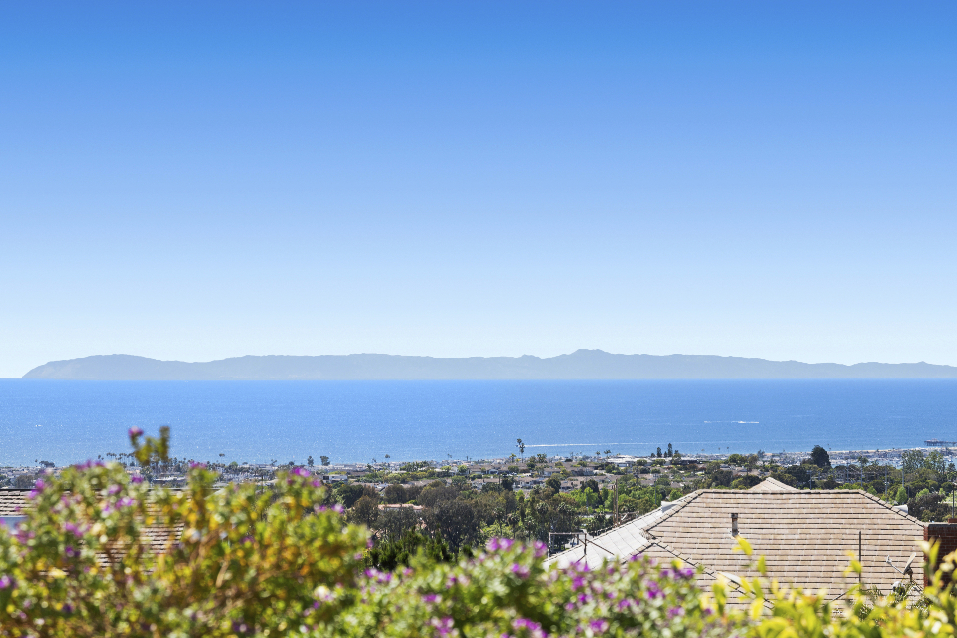 ocean view of Catalina Island from 25 Point Loma